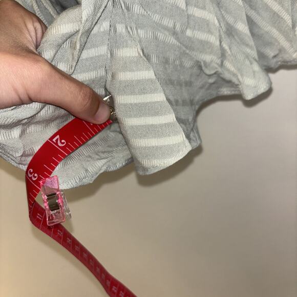 Blue B Romper Green Boho Cottage‎ core Sz M Stretch Flowy NWT Tassels Stripped50 - Picture 13 of 15